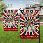The Spirit of '76 American Revolution Garden Flag, 250 Years 1776 2026 Flag Decor