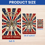The Spirit of '76 American Revolution Garden Flag, 250 Years 1776 2026 Flag Decor