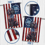 Patriotic Poodle Garden Flag, 250 Years 1776 2026 Flag Decor for Dog Lovers