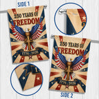 250 Years Christian American Garden Flag, Patriotic Eagle Cross 1776 2026 Flag Decor