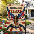 250 Years Christian American Garden Flag, Patriotic Eagle Cross 1776 2026 Flag Decor