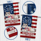 250 Years Ragdoll Cat Garden Flag, 1776 2026 Flag Decor for Cat Lovers