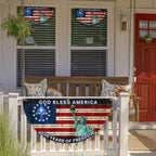 Patriotic 250 Years Flag, God Bless America 1776 2026 American Fan Flag