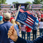 We The People 250 Years Handheld Flag for America Semiquincentennial 1776 2026