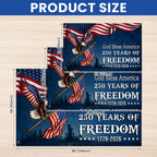 God Bless America 1776 2026 Grommet Flag for Decor 250 Years of Freedom