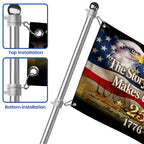 Patriotic The Story of America Grommet Flag for 250 Years of Freedom 1776 2026
