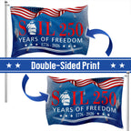 Sail 250 Years of Freedom American Grommet Flag, Patriotic Tall Ships 1776 2026 Decor