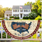 We The People 1776 2026 Patriotic Fan Flag, 250 Years of Freedom American Flag Decor