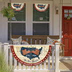 We The People 1776 2026 Patriotic Fan Flag, 250 Years of Freedom American Flag Decor