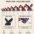 American Patriotic Car Magnet with Bald Eagle USA for 250th Anniversary