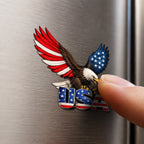 American Patriotic Car Magnet with Bald Eagle USA for 250th Anniversary