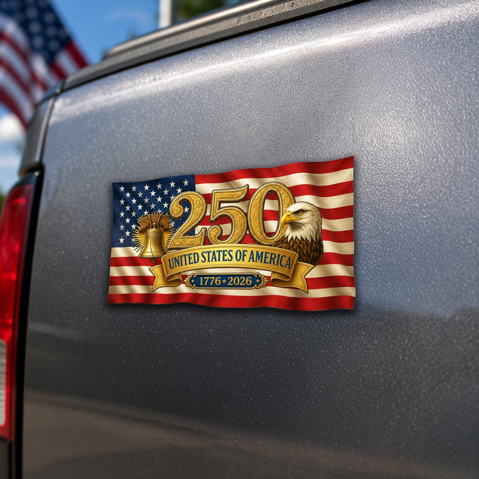 250 Years United States Magnetic Refrigerator , America 1776 2026 Decor for Car
