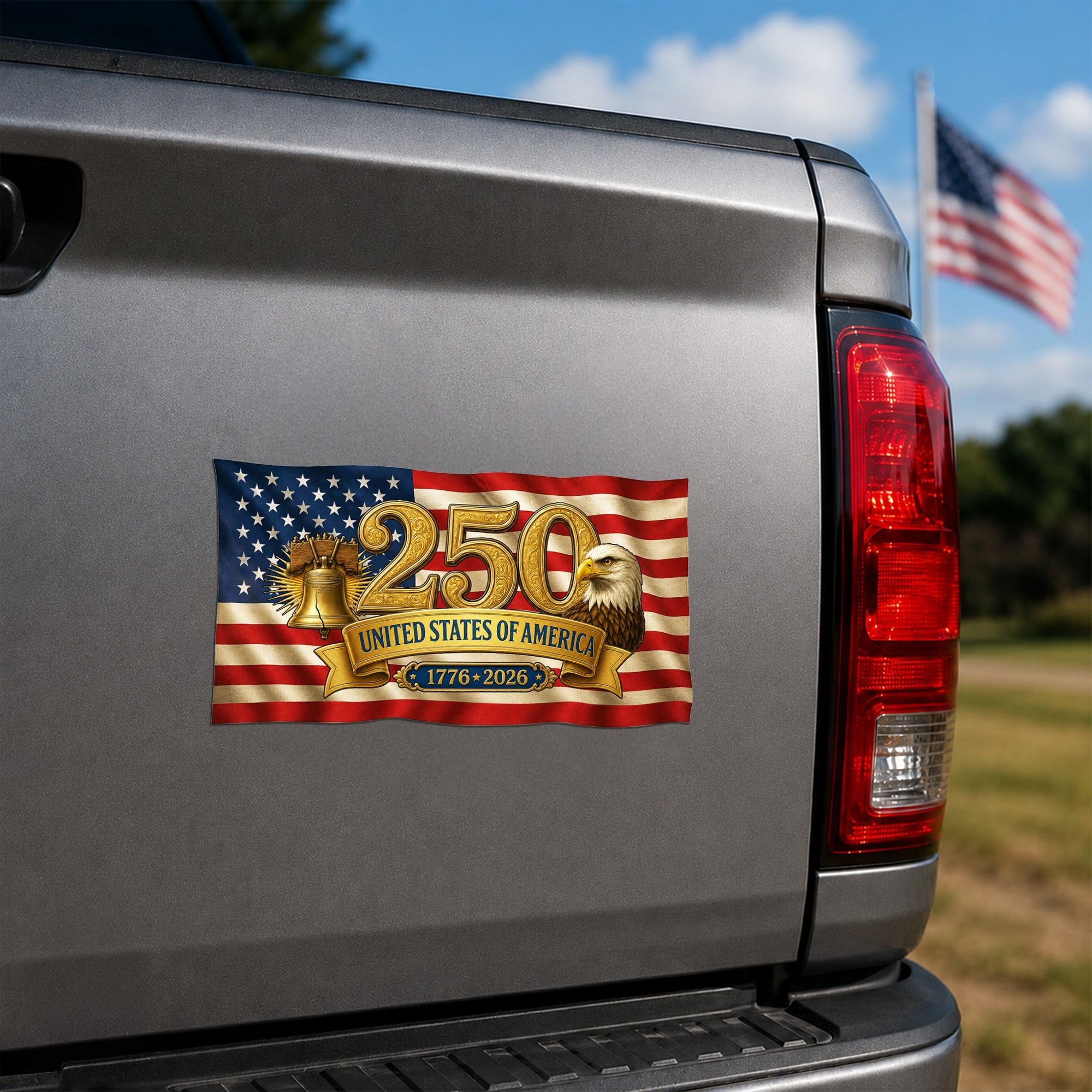 250 Years United States Magnetic Refrigerator , America 1776 2026 Decor for Car