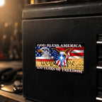 250 Years of Freedom Flag Car Magnet, God Bless America Vehicle Decor