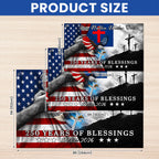 Patriotic Christian Grommet Flag, One Nation Under God Flag for 250 Years Semiquincentennial