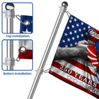 Patriotic Christian Grommet Flag, One Nation Under God Flag for 250 Years Semiquincentennial
