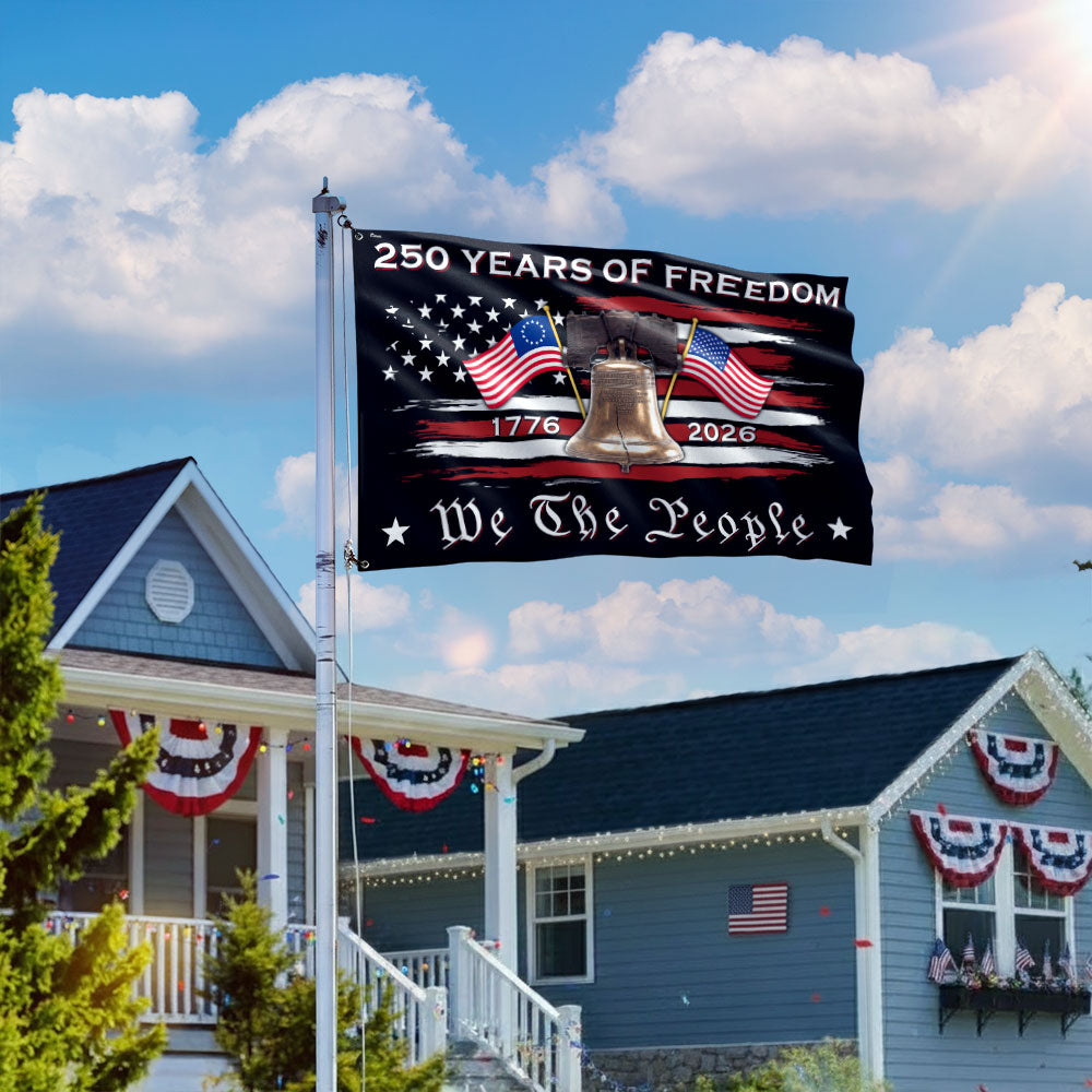 We The People 250 Years Grommet Flag, American Liberty 1776 2026 Flag