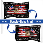 We The People 250 Years Grommet Flag, American Liberty 1776 2026 Flag