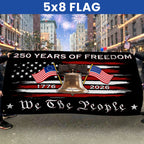 We The People 250 Years Grommet Flag, American Liberty 1776 2026 Flag