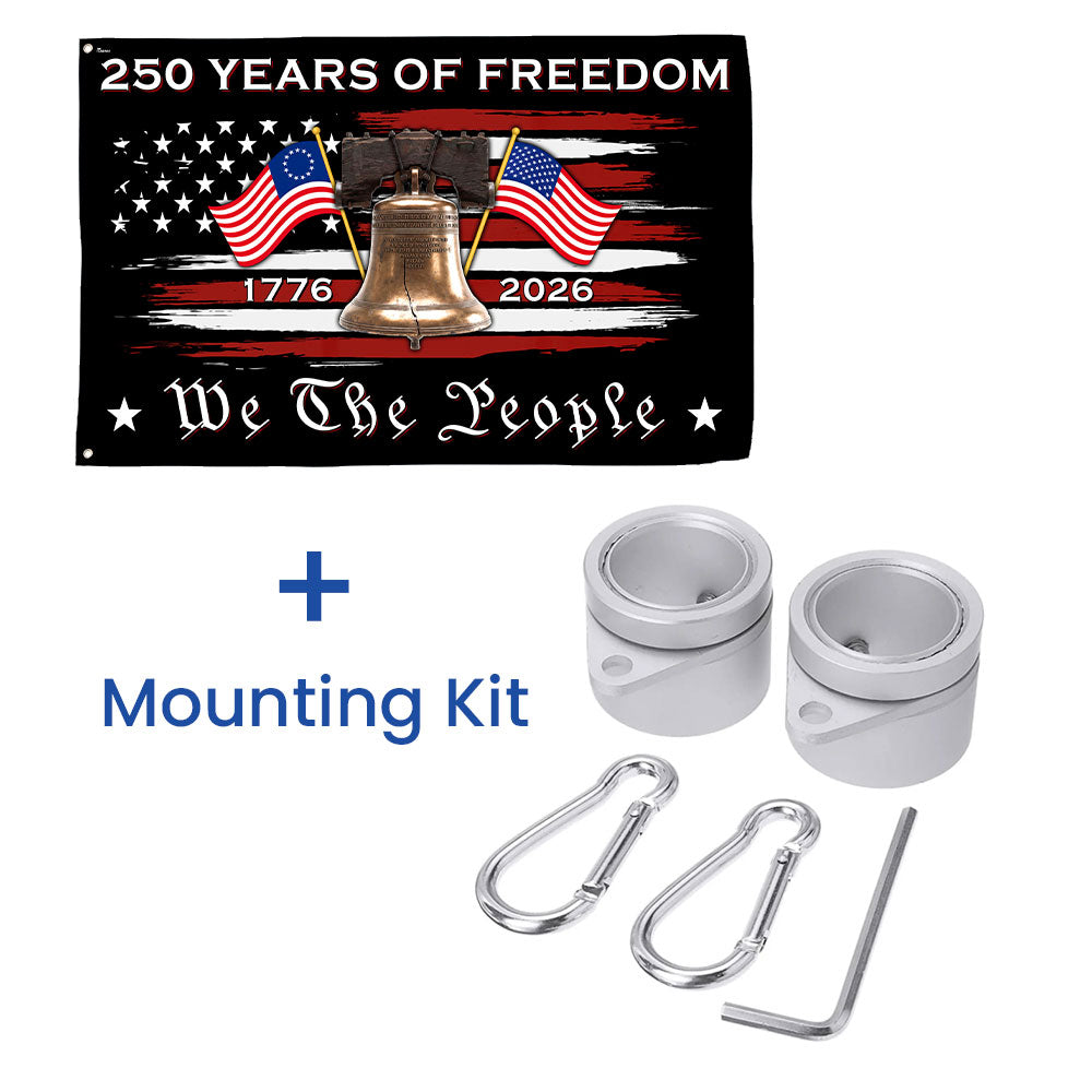 We The People 250 Years Grommet Flag, American Liberty 1776 2026 Flag