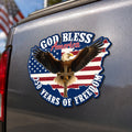 God Bless America Christian Car Magnet, Eagle Cross 250 Years of Freedom Patriotic