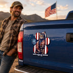 Patriotic American Cat Car Magnet, 250 Years of America 1776 2026  Die Cut Magnet  for Cat Lovers