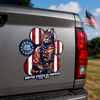 Patriotic American Cat Car Magnet, 250 Years of America 1776 2026  Die Cut Magnet  for Cat Lovers