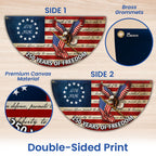 250 Years of Freedom Fan Flag with Eagle We The People Patriotic 1776 2026 Decor