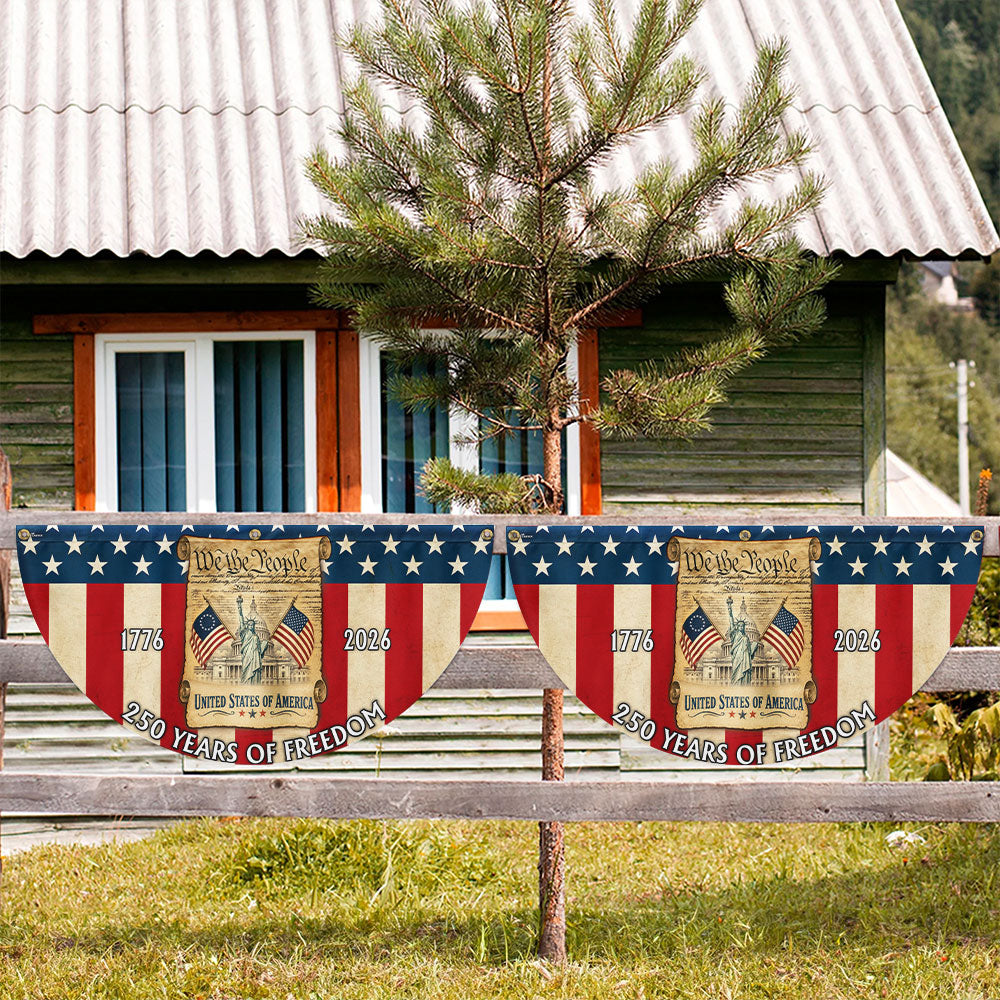 250 Years We The People Fan Flag Decor for America 1776 2026 Anniversary