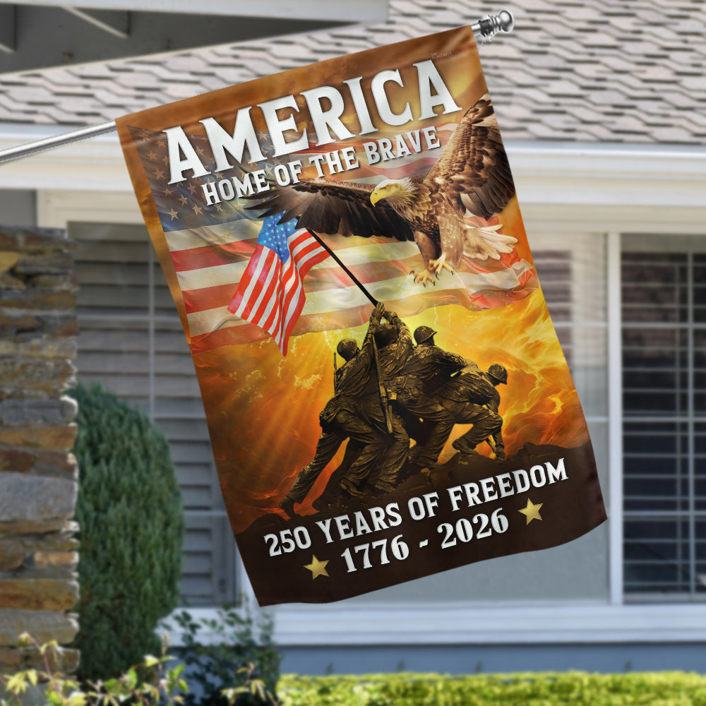 1776 2026 Canvas Double-Sided Flag for 250th Anniversary Decoration