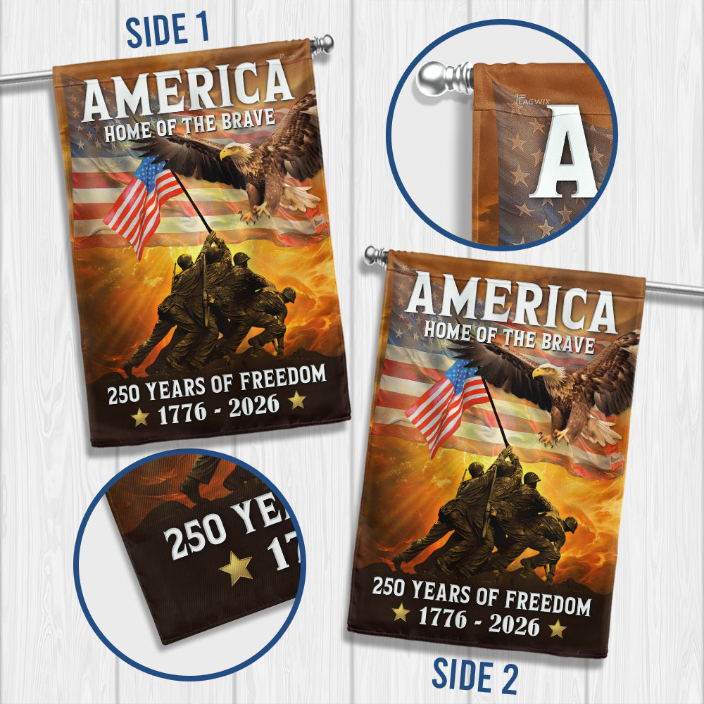 1776 2026 Canvas Double-Sided Flag for 250th Anniversary Decoration