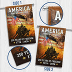 1776 2026 Canvas Double-Sided Flag for 250th Anniversary Decoration