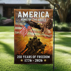 1776 2026 Canvas Double-Sided Flag for 250th Anniversary Decoration