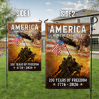 1776 2026 Canvas Double-Sided Flag for 250th Anniversary Decoration