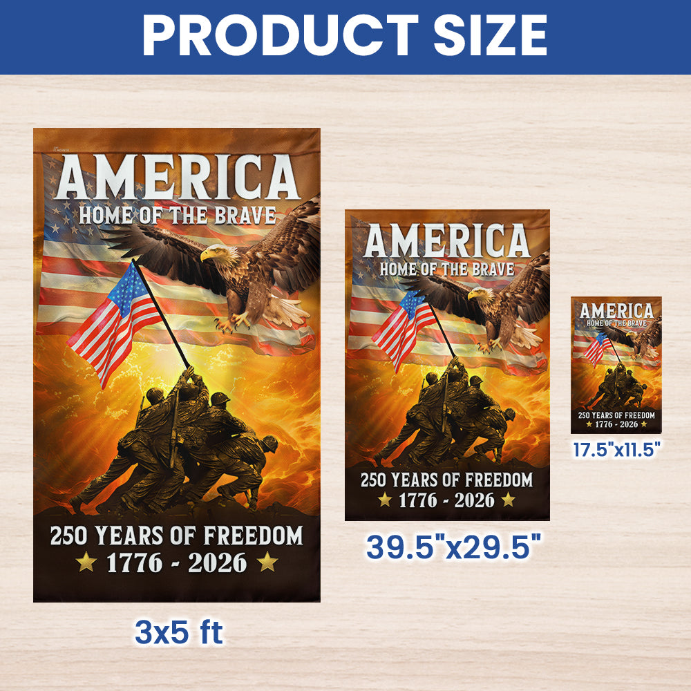 1776 2026 Canvas Double-Sided Flag for 250th Anniversary Decoration