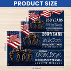 We The People Semiquincentennial Military 250 Years Grommet Flag