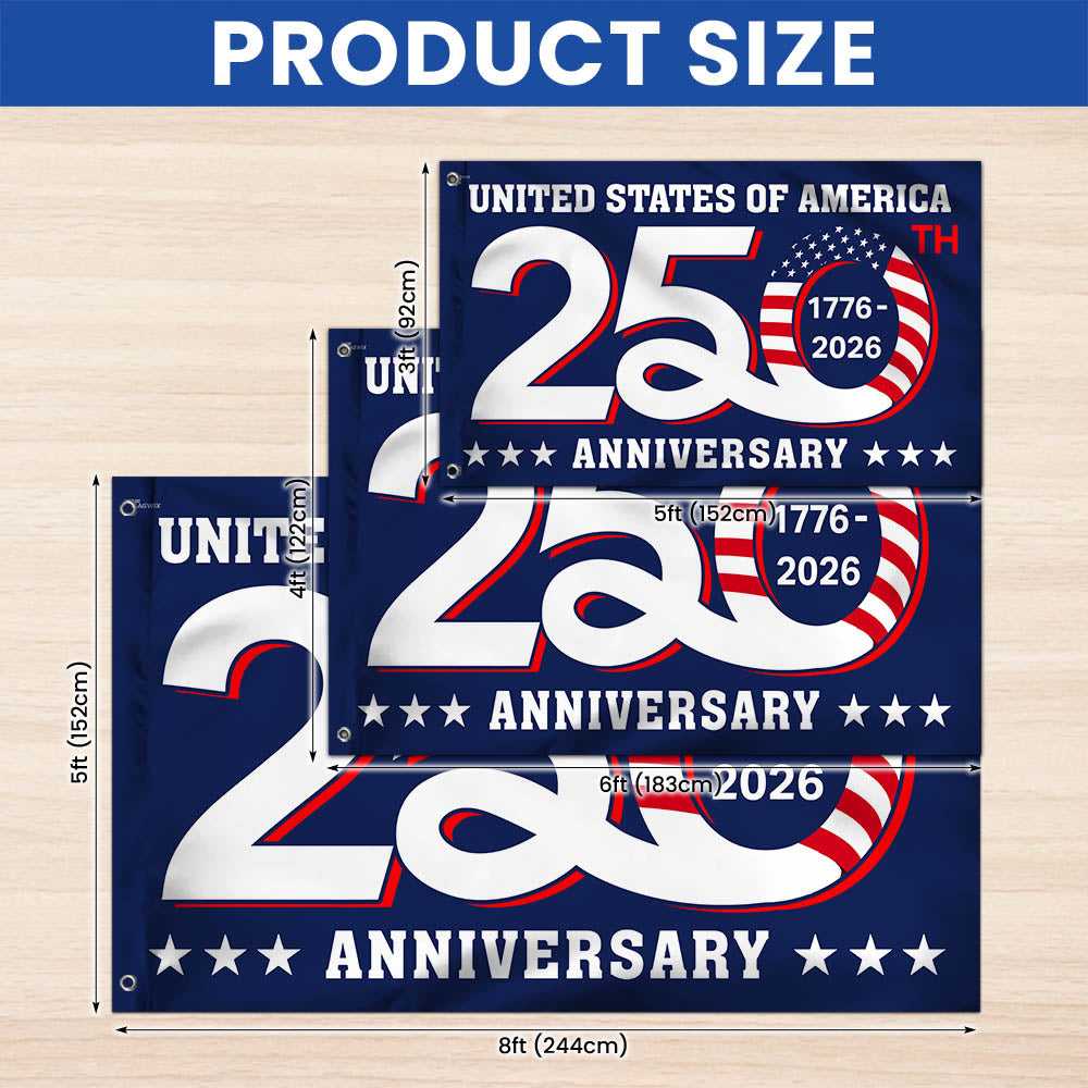 1776 2026 Flag for America 250th Anniversary Decoration 3-Day Shipping
