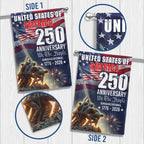 250 Years We The People Military 1776 2026 Patriotic Flag for Decor