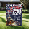 250 Years We The People Military 1776 2026 Patriotic Flag for Decor