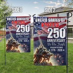 250 Years We The People Military 1776 2026 Patriotic Flag for Decor