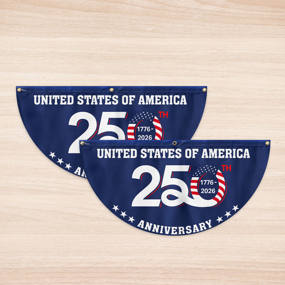 1776 2026 Fan Flag Patriotic Decor for the 250th Anniversary of the US