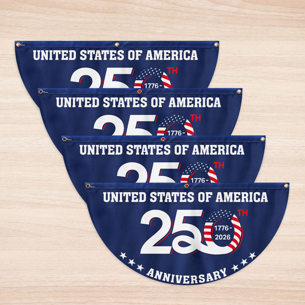 1776 2026 Fan Flag Patriotic Decor for the 250th Anniversary of the US