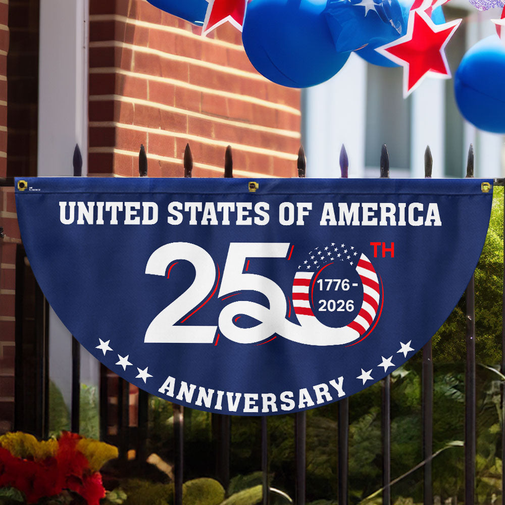 1776 2026 Fan Flag Patriotic Decor for the 250th Anniversary of the US