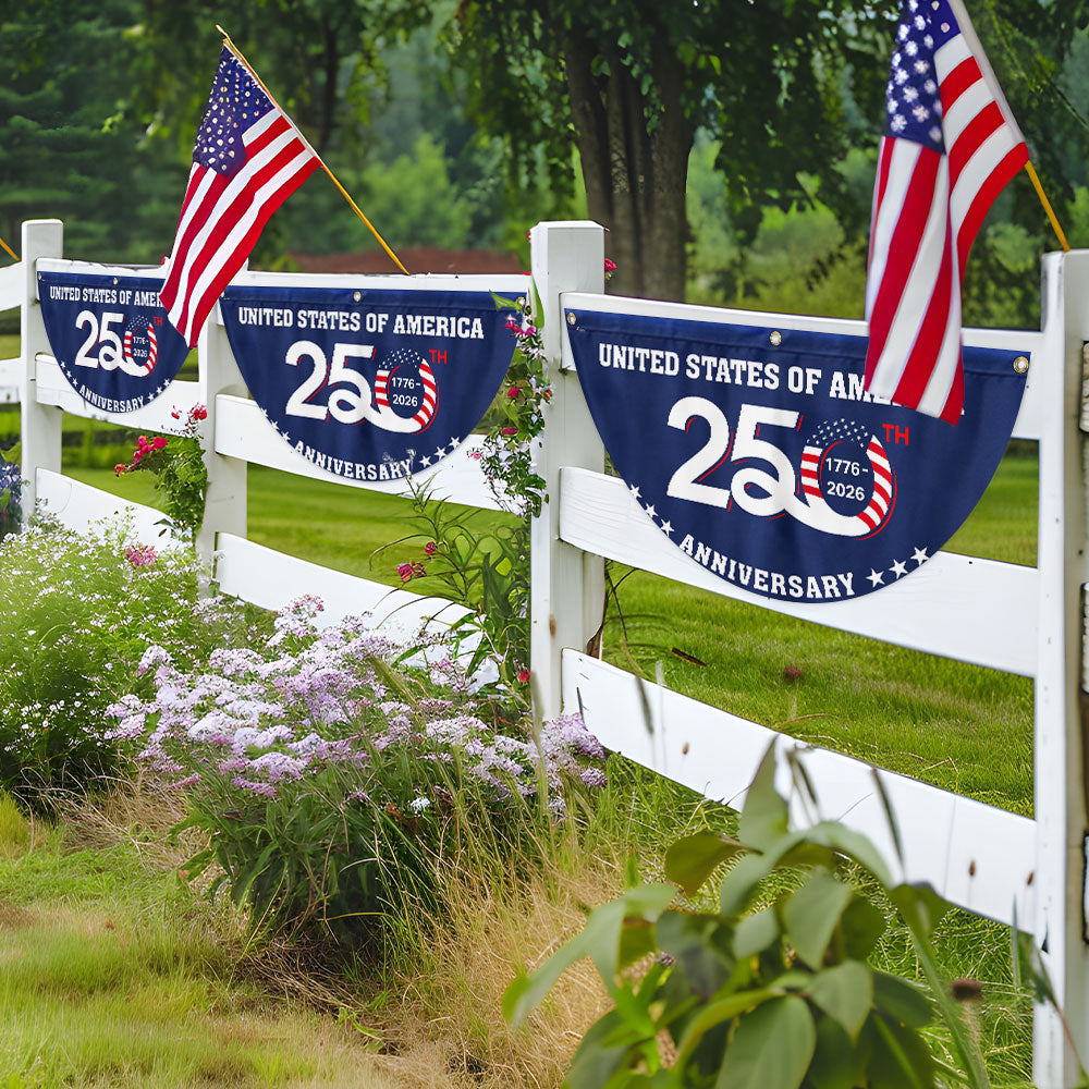 1776 2026 Fan Flag Patriotic Decor for the 250th Anniversary of the US