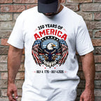 Retro Hawaii 250 Years of Freedom 1776 - 2026 Eagle Patriotic Shirt Statue Of Liberty, US Flag, Liberty Bell, 250th Anniversary Hawaiian Shirt 9I4