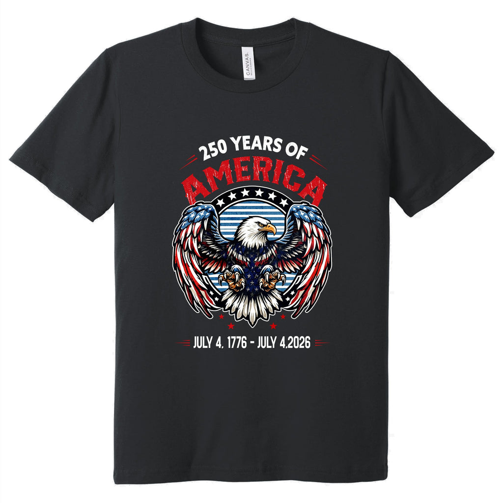 250 Years of America T-Shirt – Patriotic Bald Eagle 1776-2026 Shirt