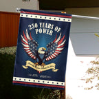 250 Years of Power 1776–2026 USA Anniversary Flag for Patriotic Decor