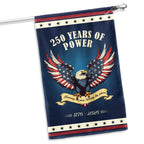 250 Years of Power 1776–2026 USA Anniversary Flag for Patriotic Decor