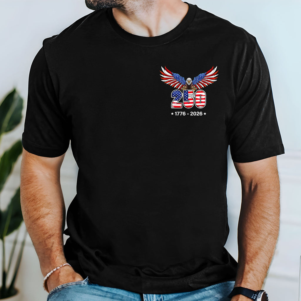 250 Years of Freedom T-Shirt | 1776–2026 American Flag Patriotic Tee