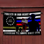 Forever in Our Heart 250 Years Flag | Military Grommet Flag for Veterans Day
